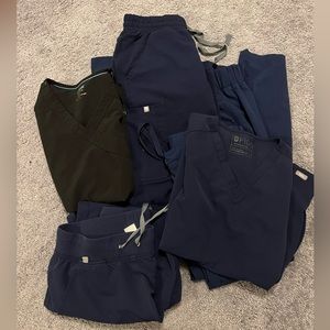 Bundle of XS Navy Blue Scrubs